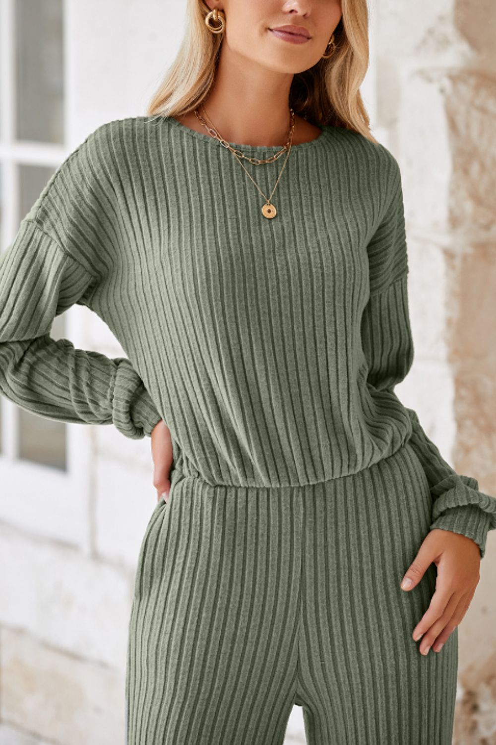 Round Neck Long Sleeve,yoga Jumpsuit