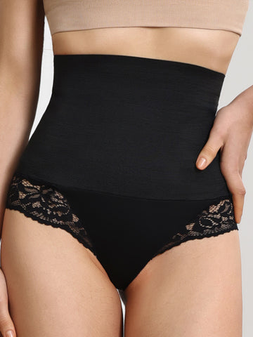 Lace Detail High Waist Shaping Panty